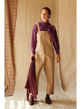 EUC Caron Callahan Brock Jumpsuit in Khaki Twill Size XS